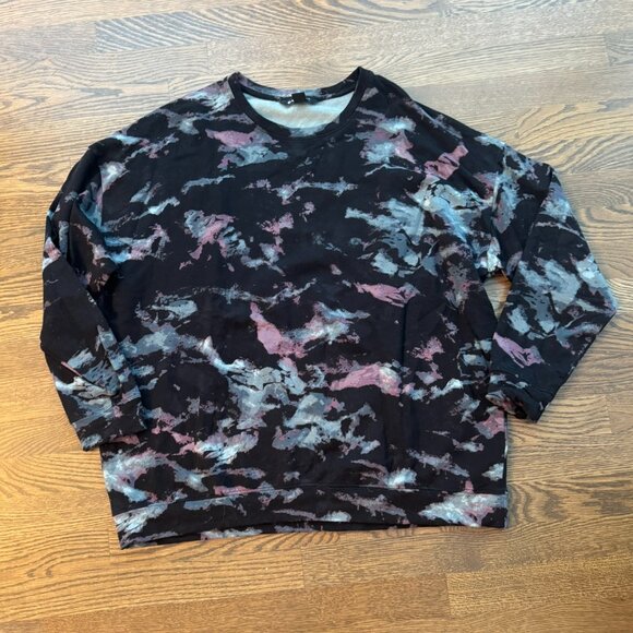 ATHLETA Women's Marine black long sleeve Balance Pullover Sweatshirt Size XL - Picture 1 of 2